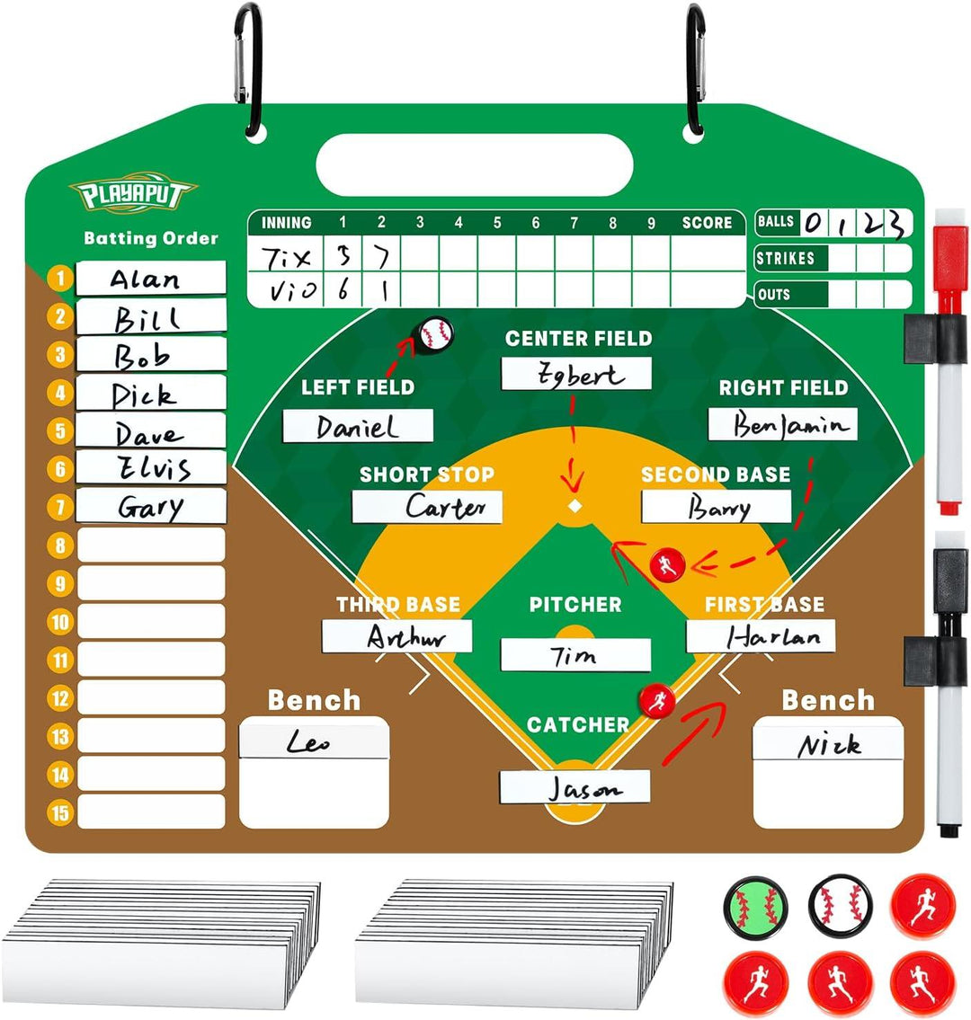 Line Up Board User Guide.pdf Shop Professional Magnetic Baseball Lineup Board | Playaput – PlayaPut ...