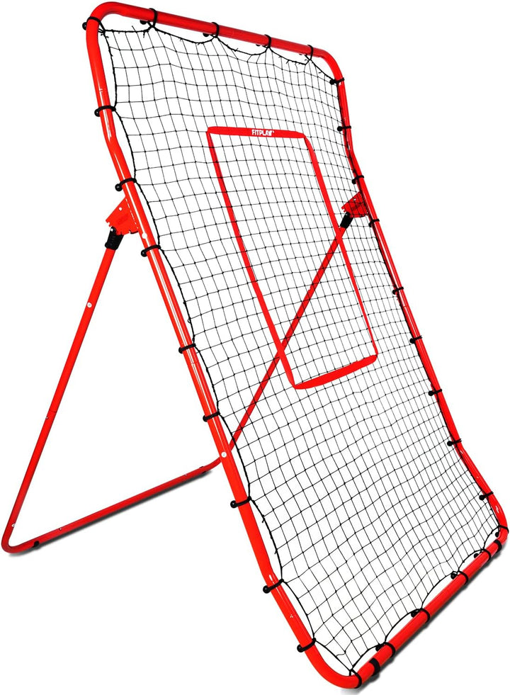 FITPLAY 6x4Ft Baseball/Softball Pitching Return Net with Strike Zone