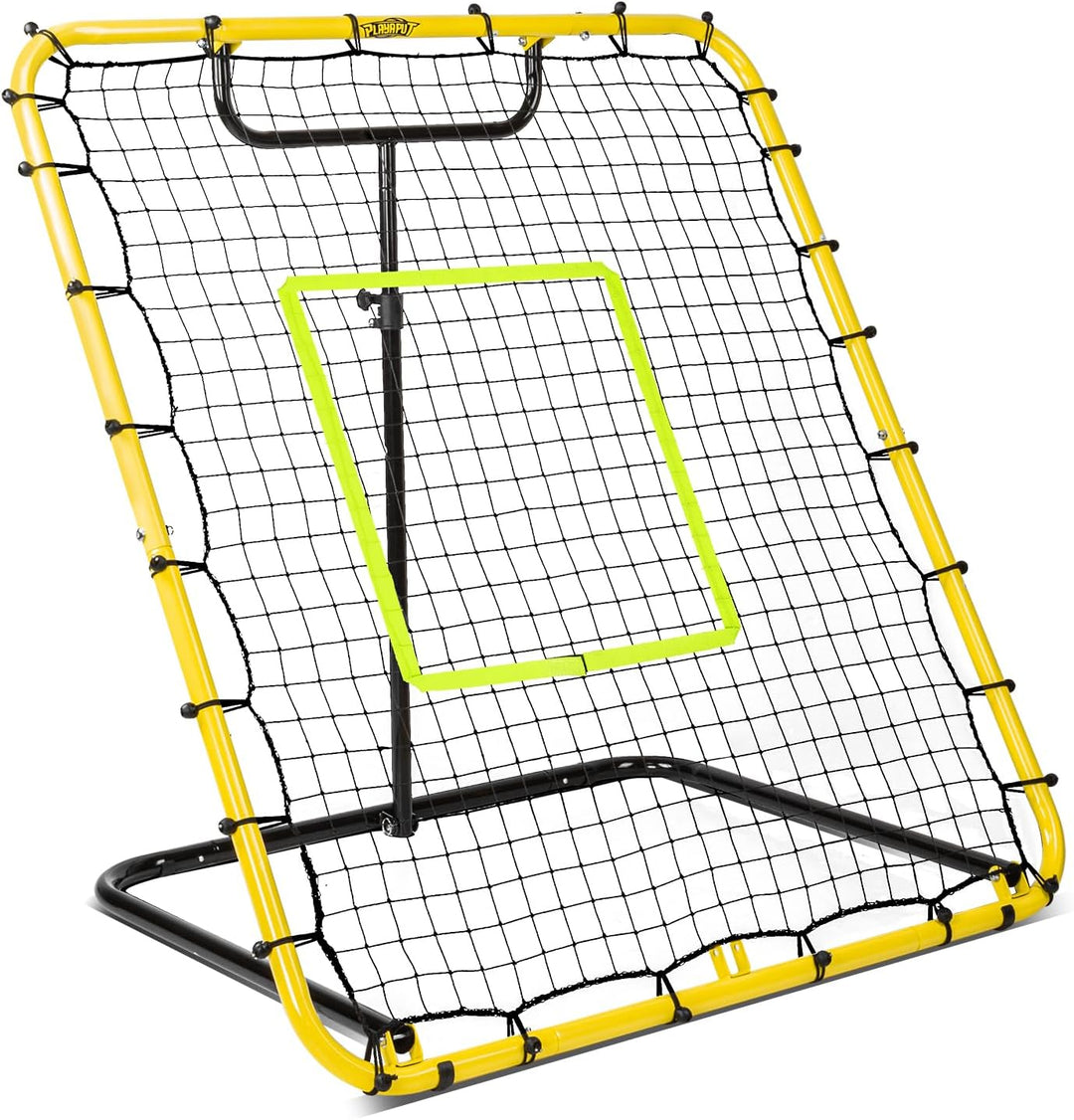 Baseball Rebounder Net - 4x4.5FT Baseball Pitchback Net for Baseball Pitching and Fielding Training