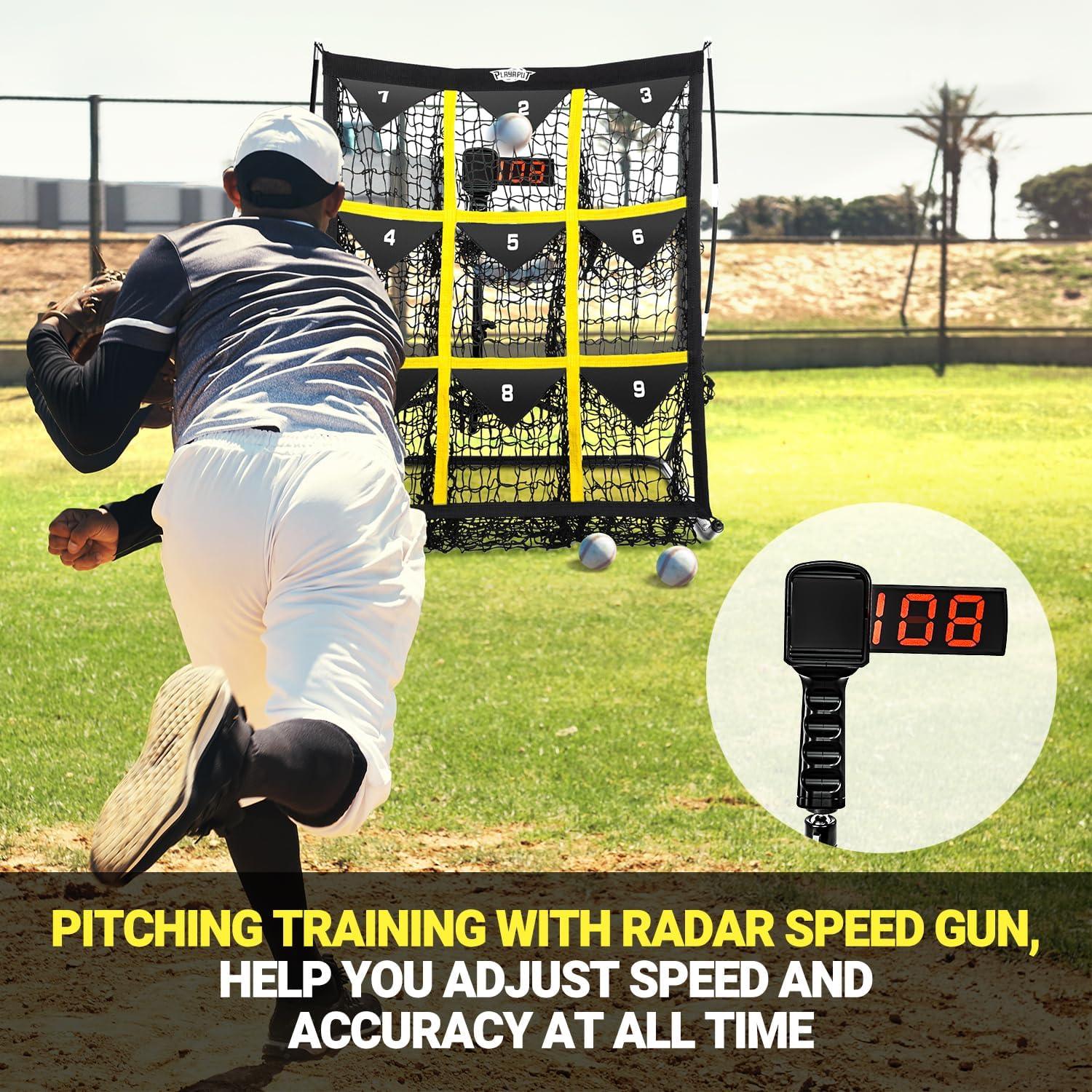 Baseball Pitching Net & Radar Speed Gun Combo Set-Best Offer Today ...