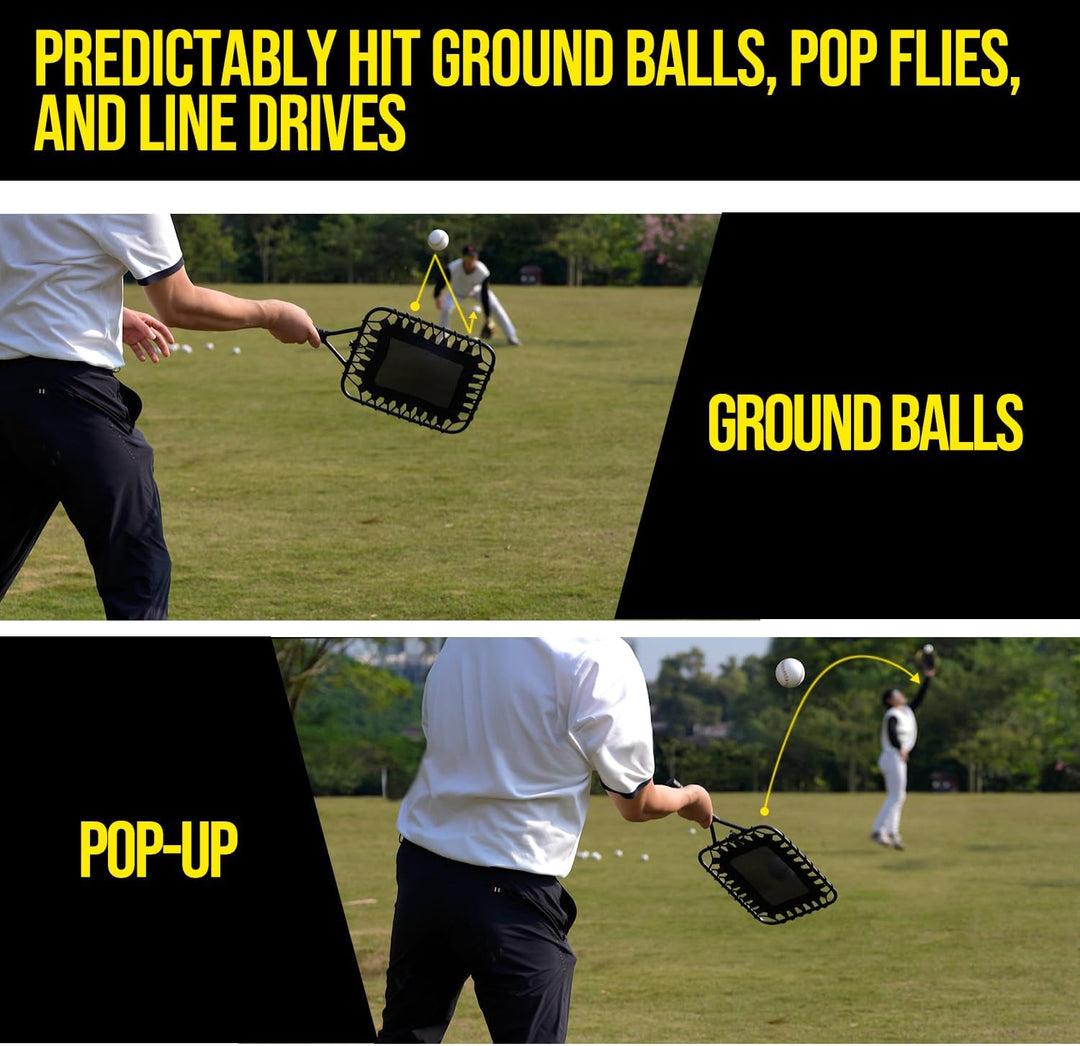 PLAYAPUT Baseball Racket for Fly Balls,Fly Ball and Fielding Skills| with Large Shoulderbag