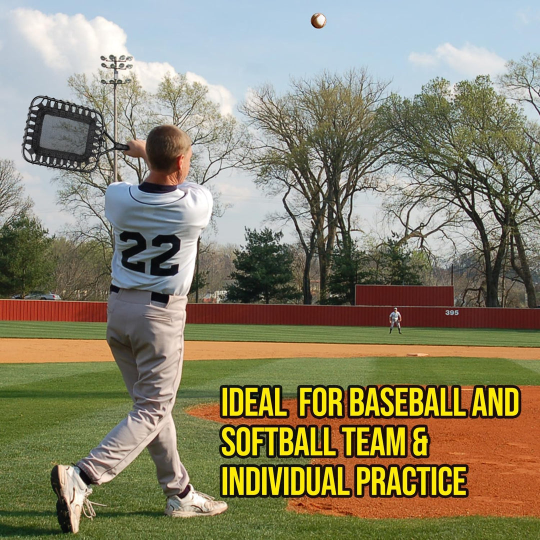 PLAYAPUT Baseball Racket for Fly Balls,Fly Ball and Fielding Skills| with Large Shoulderbag