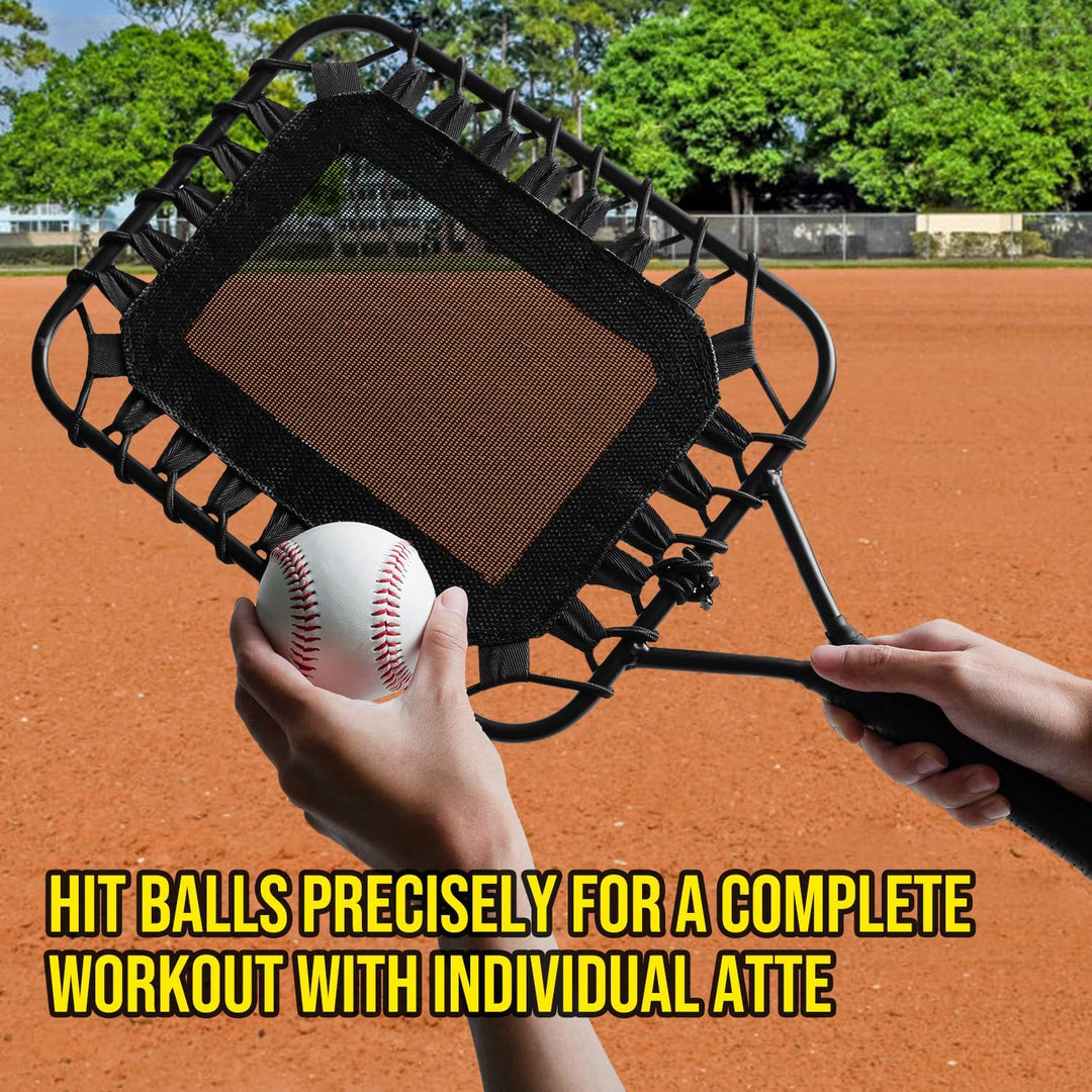 PLAYAPUT Baseball Racket for Fly Balls,Fly Ball and Fielding Skills| with Large Shoulderbag