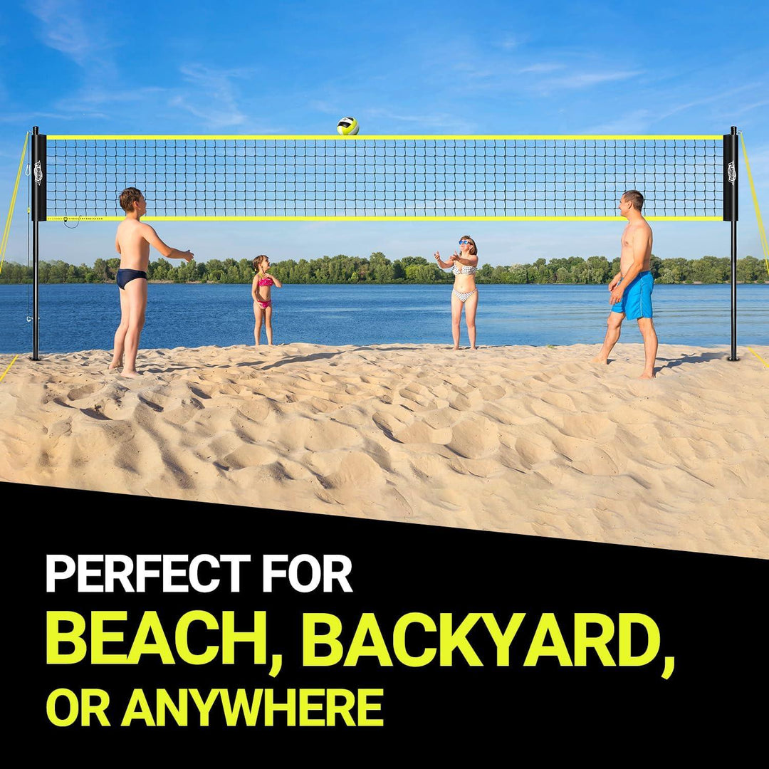 PLAYAPUT Portable Height Adjustable Volleyball Net System - PlayaPut