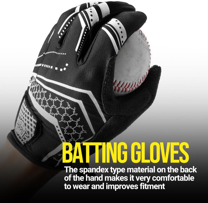 Durable and Comfortable Baseball/Softball Batting Gloves - PlayaPut