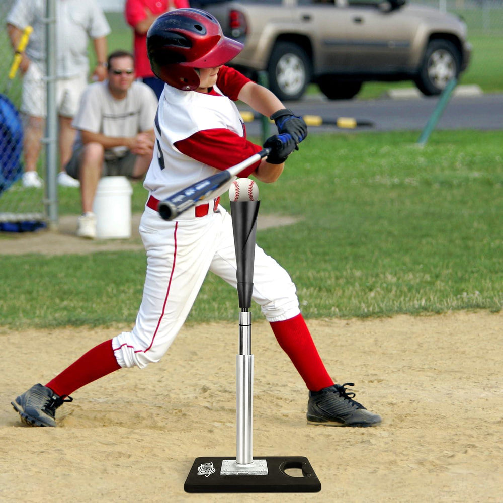 PLAYAPUT Portablel Baseball Batting Tee for Baseball/Softball with Handrolled Flexible Rubber Top - PlayaPut