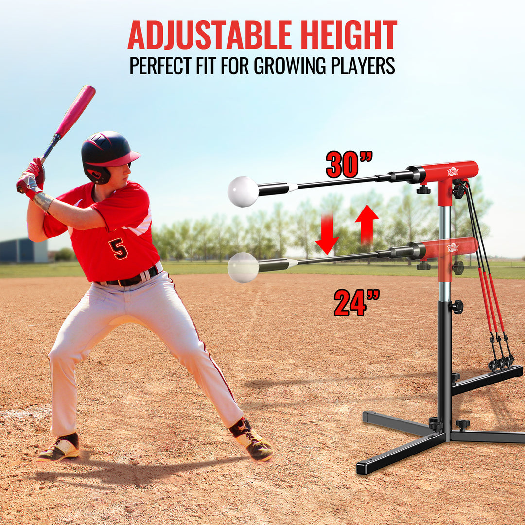 PLAYAPUT Youth Swing Trainer For Baseball & Softball - Auto Reset Hitting Trainer