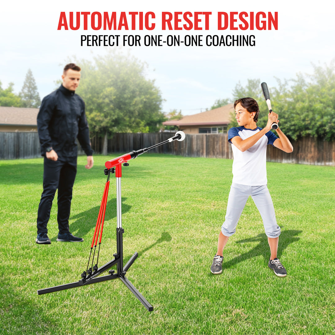 PLAYAPUT Youth Swing Trainer For Baseball & Softball - Auto Reset Hitting Trainer