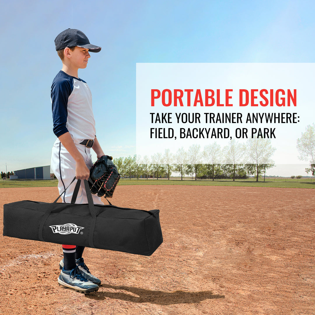 PLAYAPUT Youth Swing Trainer For Baseball & Softball - Auto Reset Hitting Trainer