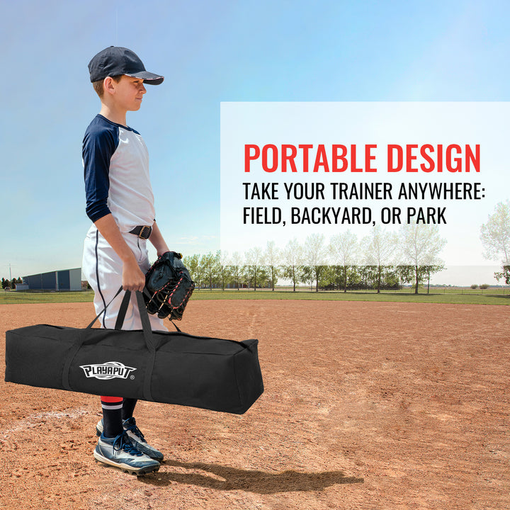 PLAYAPUT Youth Swing Trainer For Baseball & Softball - Auto Reset Hitting Trainer