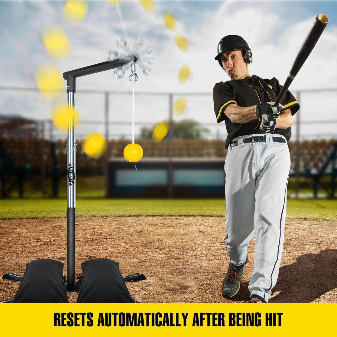 PLAYAPUT Baseball Softball Batting Tee with Tethered Ball