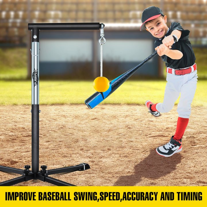 PLAYAPUT Baseball Softball Batting Tee with Tethered Ball