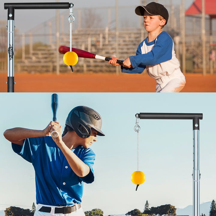 PLAYAPUT Baseball Softball Batting Tee with Tethered Ball