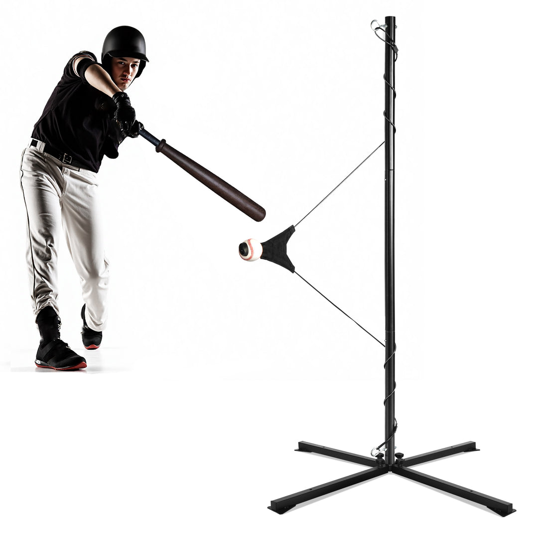 PLAYAPUT Portable Hitting Trainer For Baseball&Softball,Auto-Reset Swing Trainer