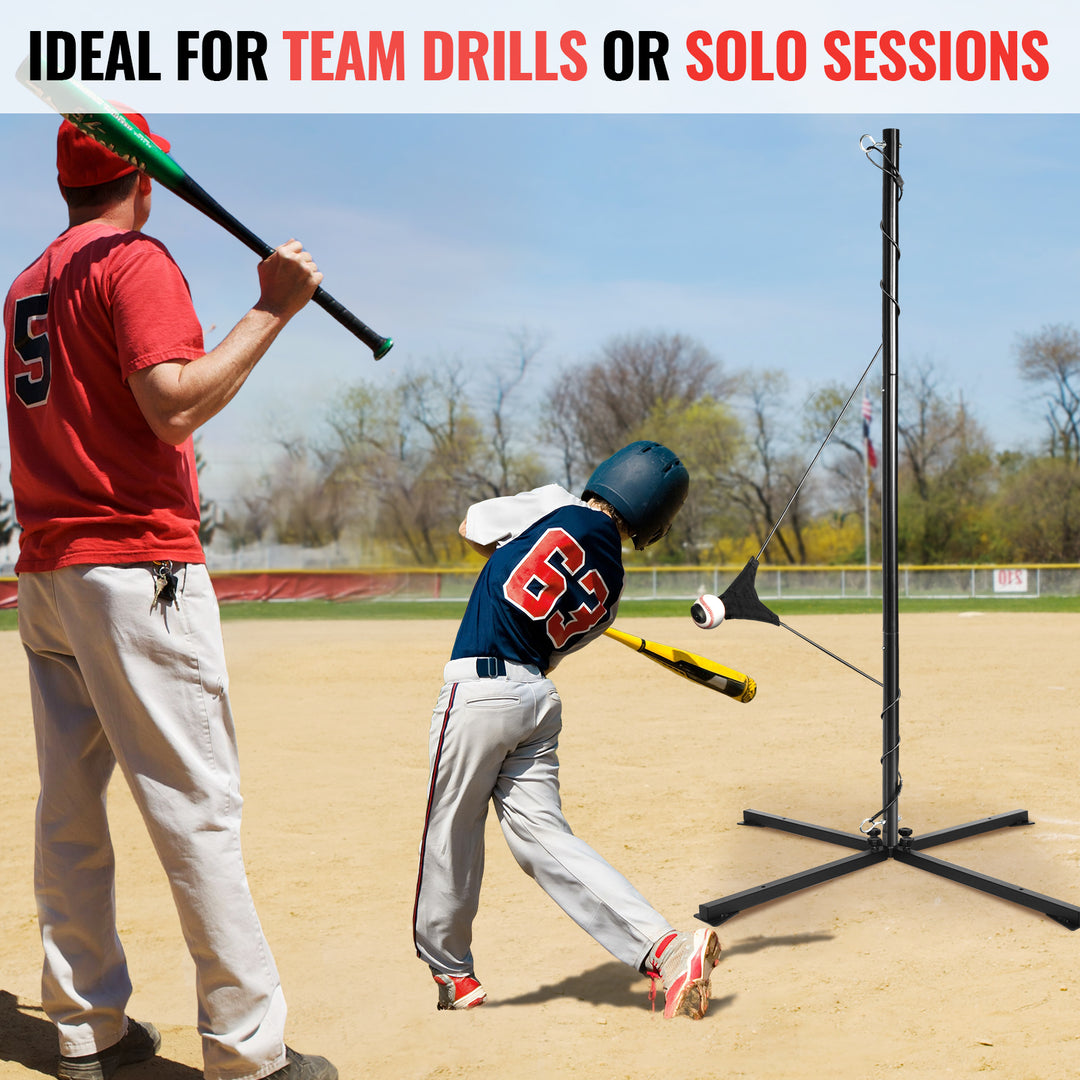 PLAYAPUT Portable Hitting Trainer For Baseball&Softball,Auto-Reset Swing Trainer