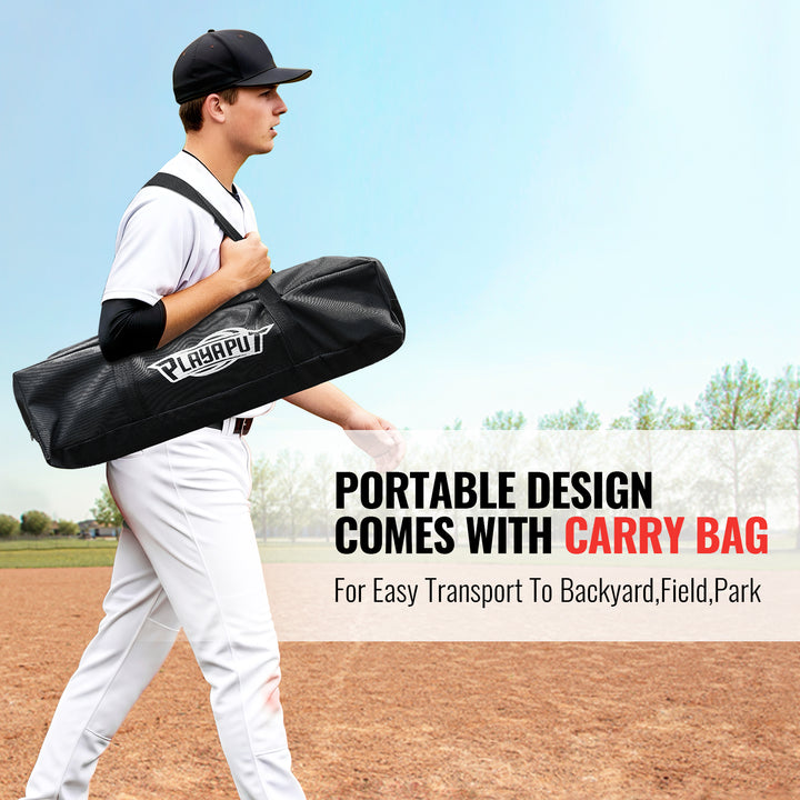 PLAYAPUT Portable Hitting Trainer For Baseball&Softball,Auto-Reset Swing Trainer