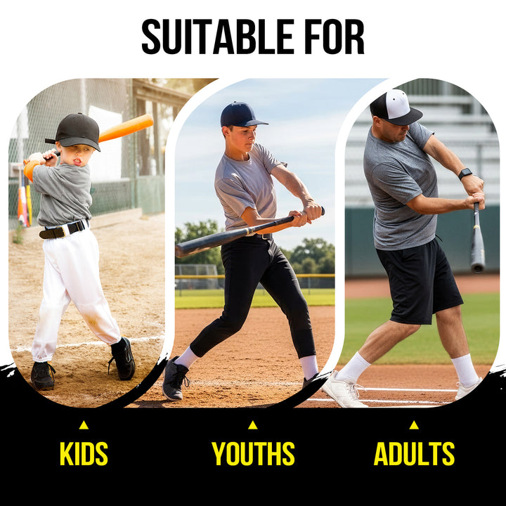 PLAYAPUT Portable Batting Swing Trainer For Baseball&Softball,Adjustable Ball Height