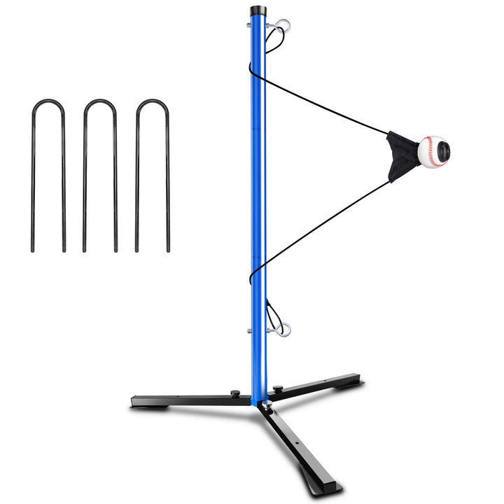 PLAYAPUT Youth Baseball Swing Trainer with Auto-Reset, Adjustable Ball Height