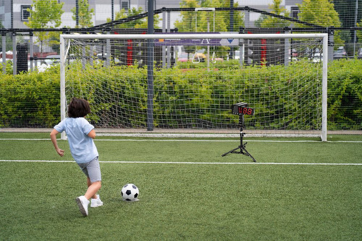 Soccer Radar Gun with Tripod, LED+LCD Larger Display, Speed Radar Gun for Muti-Sports Radar Gun